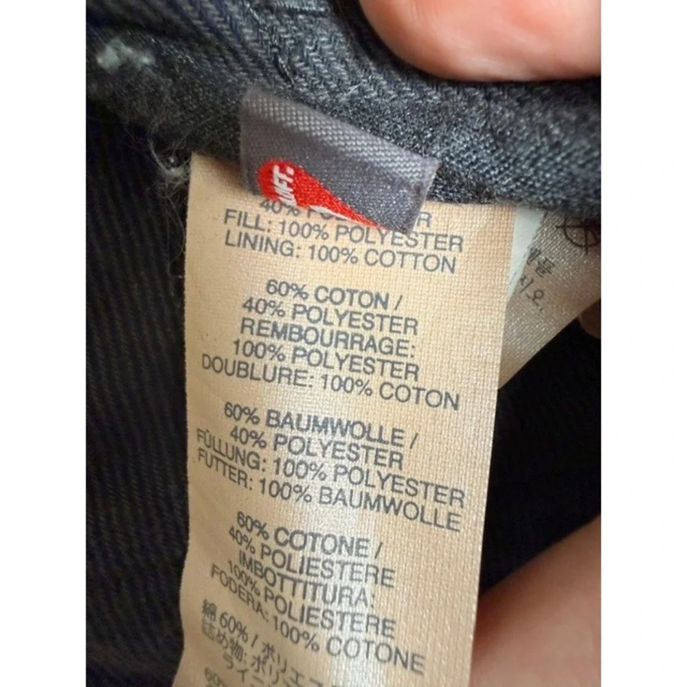 J.Crew Men's Quilted Utility Vest Small Blue Chambray Full Zip Field Jacket